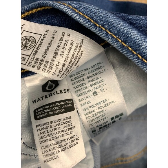 Levis Jeans Womens 32 Wedgie Straight Leg Button Fly High Rise Stretch Denim - Picture 10 of 11